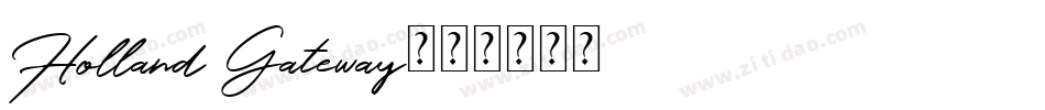 Holland Gateway字体转换